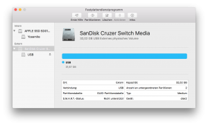 Fetplattendienstprogramm OS X El Capitan
